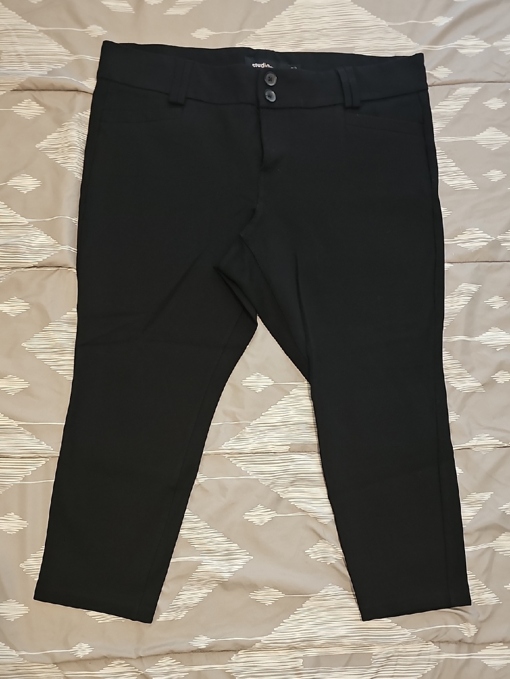 Torrid Black Crop Studio Pants